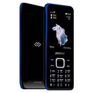Мобильный телефон Digma LINX B280 32Mb черный моноблок 2Sim 2.8